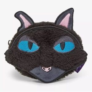 NWT Coraline Loungefly Black Cat Face Coin Purse
